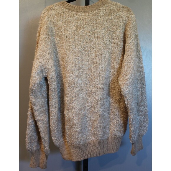 MATE The Label Alpaca Pima Cotton Sweater NWOT SZ L Ethical Undyed BEIGE $225 - Picture 6 of 6